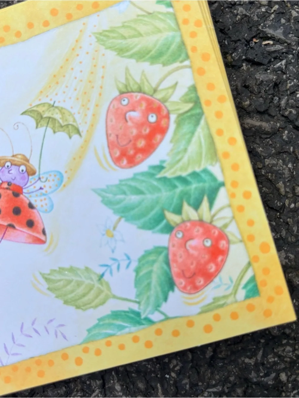 Vintage 70’s/80’s Hallmark Ladybug & Strawberry Notecards Set of 16 Like New